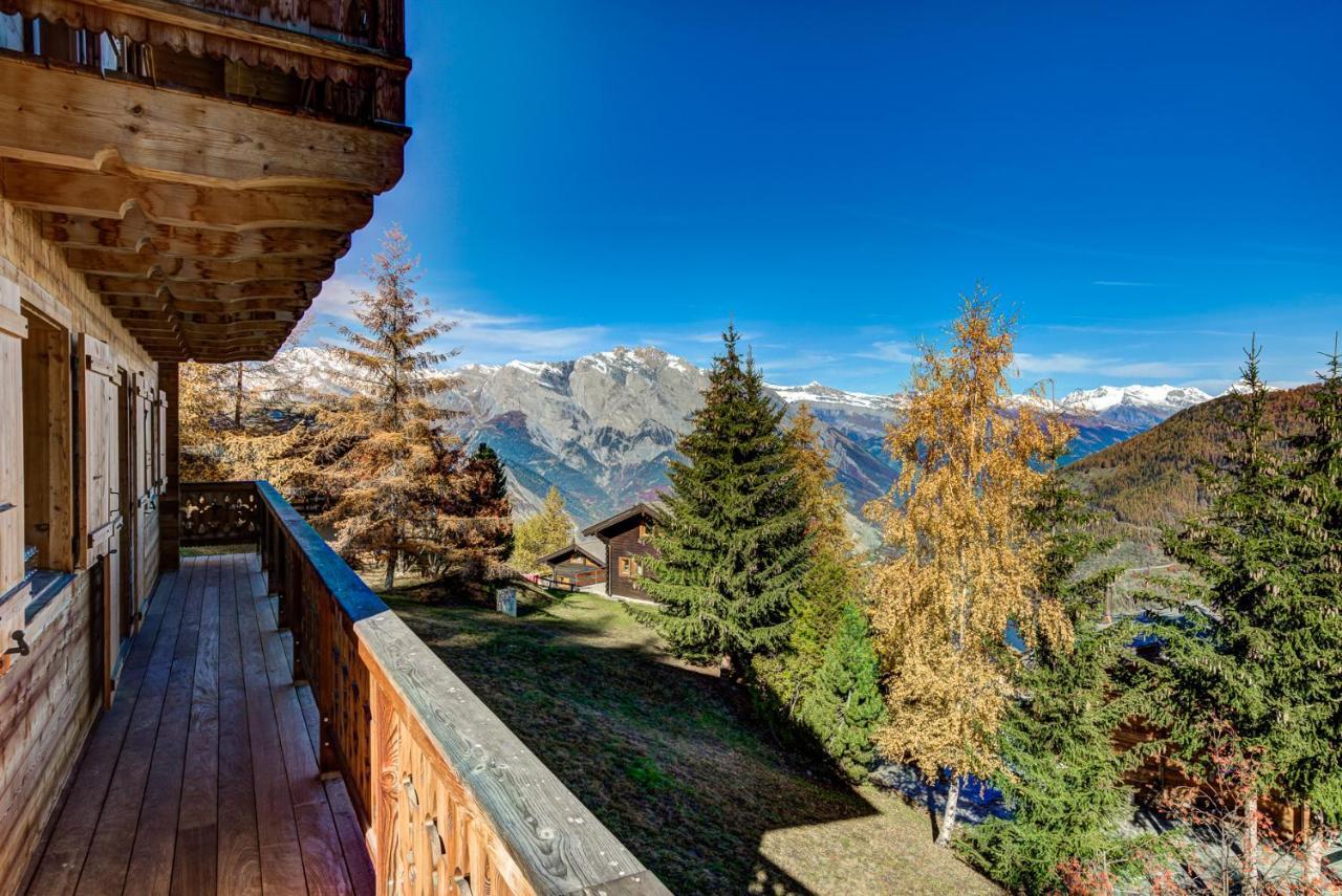 Chalet Le Chapeau La Tzoumaz Zewnętrze zdjęcie