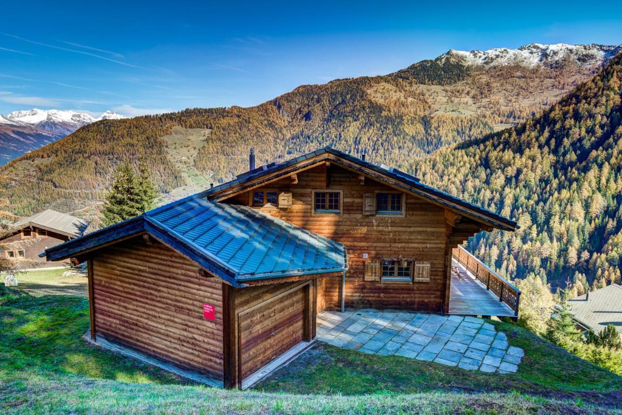 Chalet Le Chapeau La Tzoumaz Zewnętrze zdjęcie