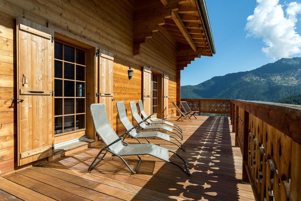 Chalet Le Chapeau La Tzoumaz Zewnętrze zdjęcie
