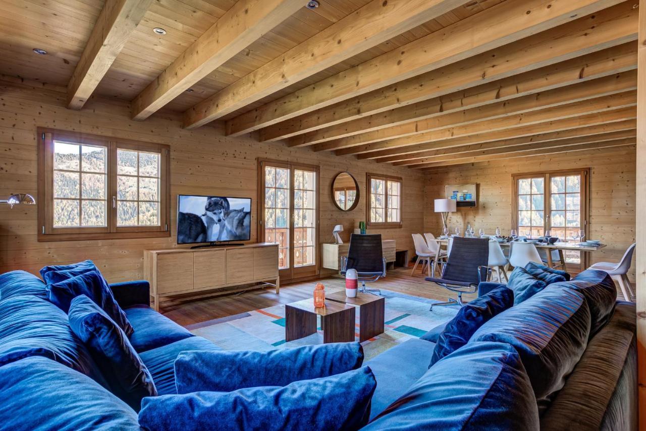 Chalet Le Chapeau La Tzoumaz Zewnętrze zdjęcie